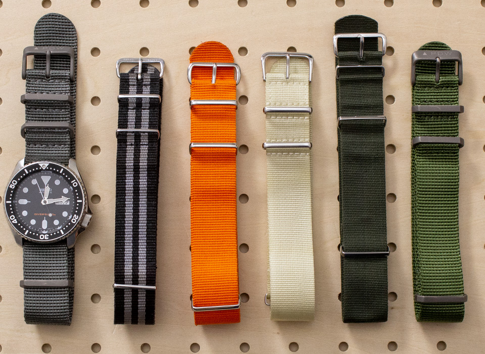 激安卸販売新品 新品ミリタリー NATOバンド 腕時計 青 カジュアル アウトドア
