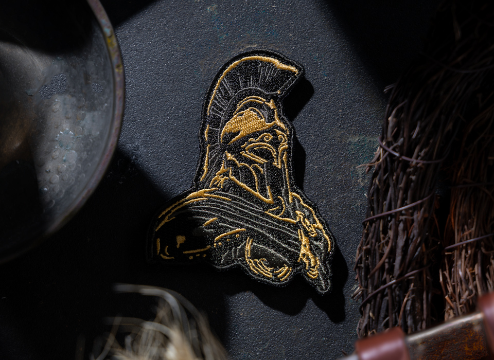 兜をかぶったオデュッセウスを描いたPDW Odysseus v1 Morale Patch